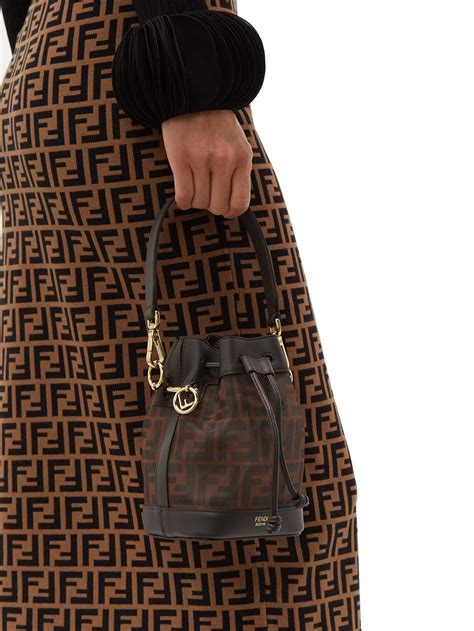 brown mesh small forever fendi mon trésor|Fendi Brown Mesh Small Forever Fendi Mon Tresor Bag.